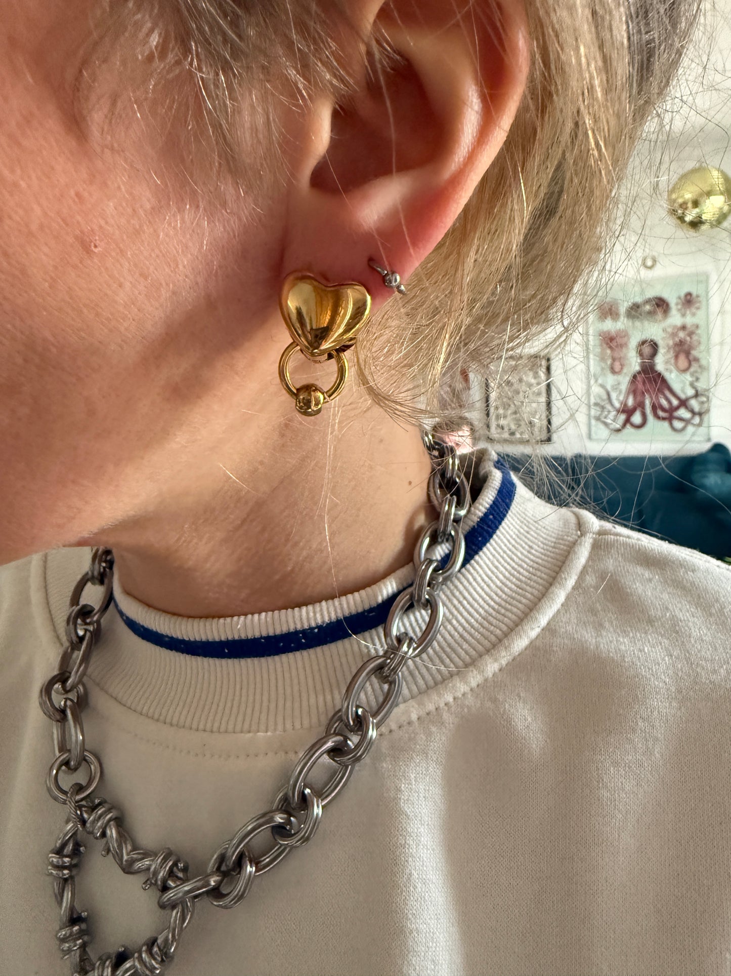 Paire de boucles d'oreilles Sid*4